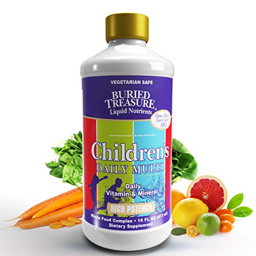 Children's Daily Liquid Multivitamin & Minerals Nutritional Dietary Supplement for Kids No Artificial