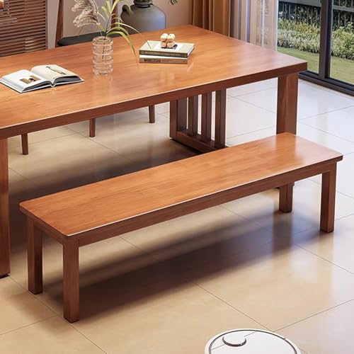 Banco de entrada de madera maciza y asiento de cocina bajo para interiores 6