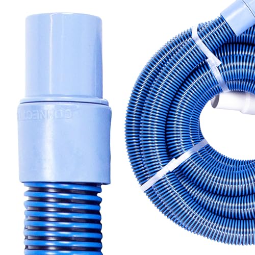SWIMLINE HYDROTOOLS Pool Spiral Wound Vacuum Hose With Kink-Free Swivel Cuff 1.25'' X 25' For...