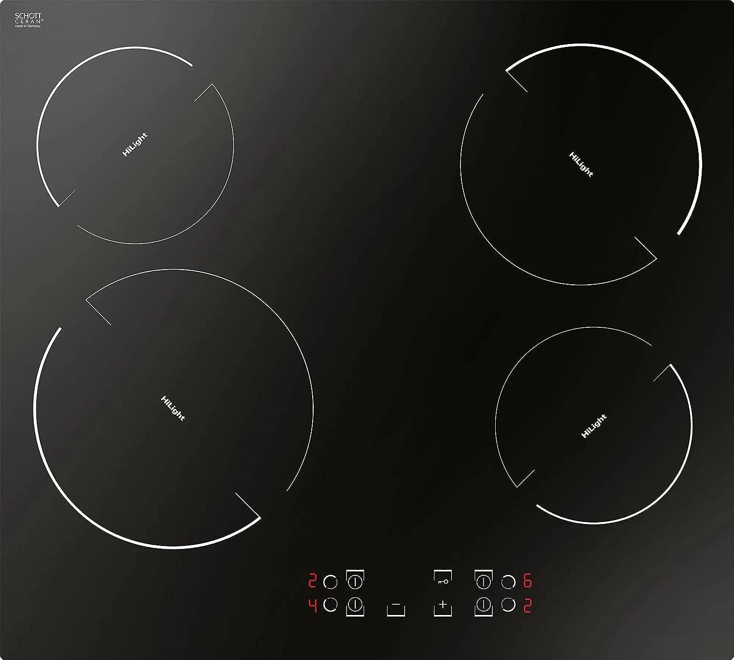 Baumatic 60cm Built in 4 Zone Ceramic Hob Touch Control BMEH64EE - 2 Year Warranty