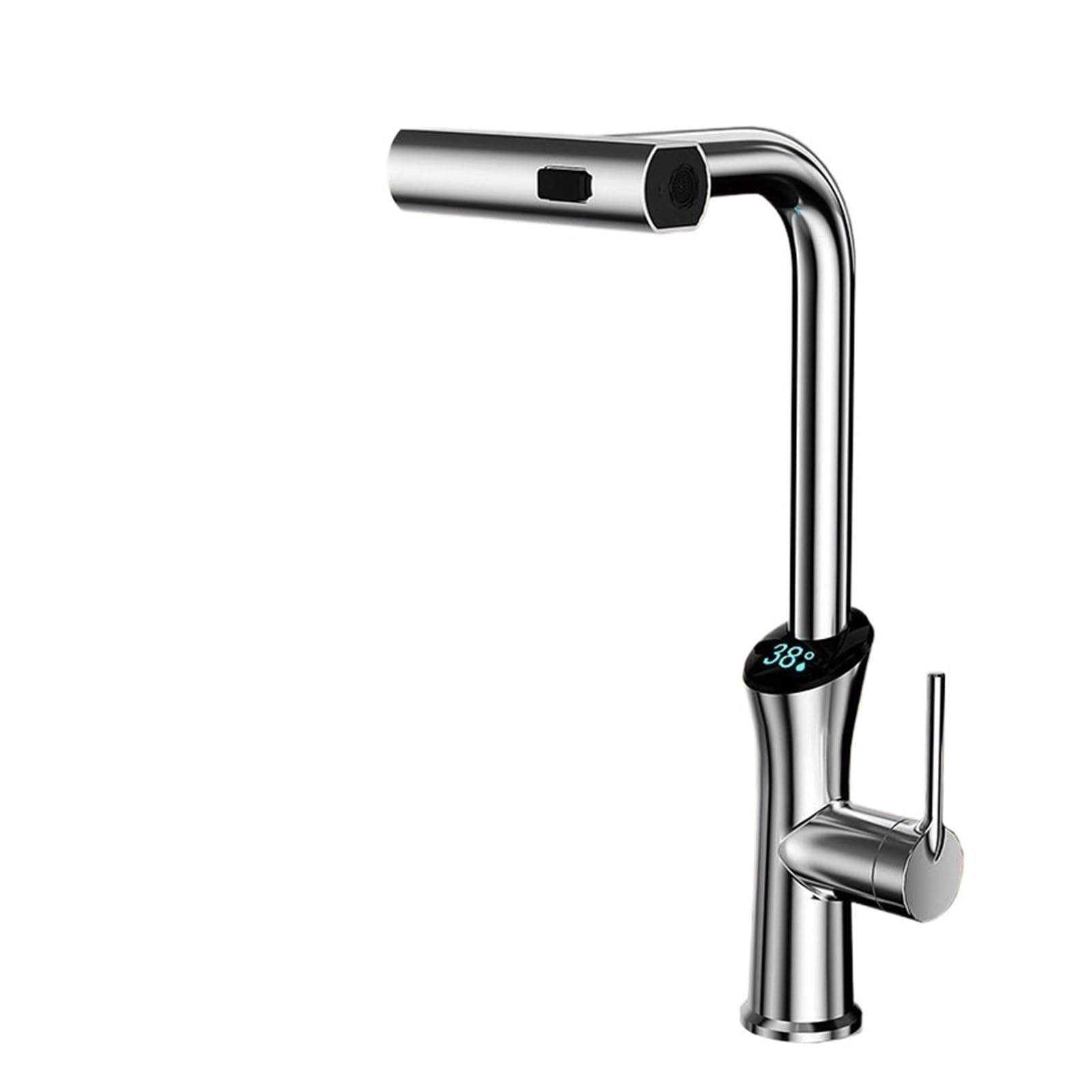 Mitigeur de cuisine rotatif pour simplifier la vaisselle et le nettoyage du bassin