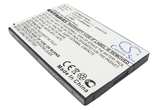Tensione: 3.7V CS-MOA760SL Batteria 850mAh compatibile con [Motorola] A630, A760, A768, A768i, E550, E680, E680i, i205, i285, i30, i305, i30sx, i35s, i50, i50sx, i530, i55sr, i58, i58sr, i60, i60c, i710, i730, i733