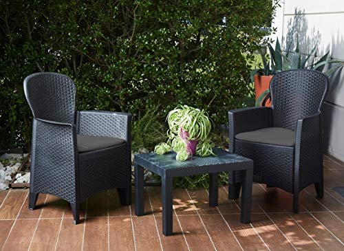 Ipae-Progarden SpA Set. 3 PZAS.Sillon Y Mesa Gris - Image 2