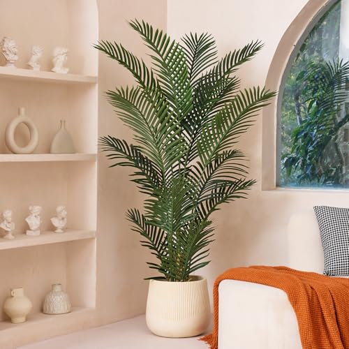 VeriNatural Artificial Palm Tree 5FT Tall Palm Trees UV Resistant Fake Plant Large Potted Faux Tropical Areca Palm Floor Plants for Indoor Outdoor Home Living Room Porch Patio Decor 2 Pack, VN125 VeriNatural Artificial Palm Tree 5FT Tall Palm Trees UV Resistant Fake Plant Large Potted Faux Tropical Areca Palm Floor Plants for Indoor Outdoor Home Living Room Porch Patio Decor 2 Pack, VN125