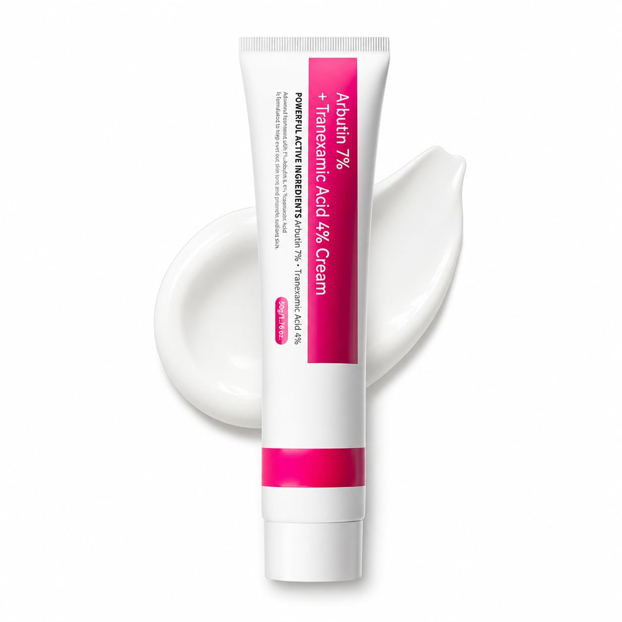 Arbutin 7% + Tranexamic Acid 4% Cream - 70,000ppm Arbutin & 40,000ppm TXA, Niacinamide & Hyaluronic Acid, Skin Tone & Dark Spot Corrector, Hydrating Face Moisturizer for All Skin Types (Pack of 1)