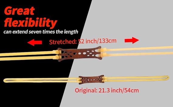 Slingshot 交換用バンド2点セット リストロケット交換用バンド チューブ状伸縮シューティングゲーム 伸縮チューブバンド Catapult ヘビープルスリングショットラバー交換用バンドに対応