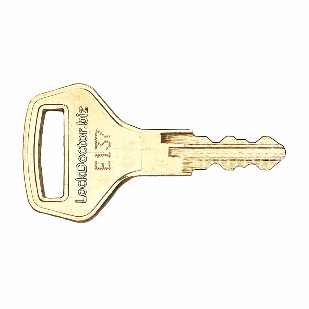 Lockdoctor.biz Silver Replacement Office Furniture Keys (Range E001-E300) | E Series Key | Desks, Pedestals, Filing Cabinets, Cupboards, Storage Units, Tambour Units, Lockers, Master Key Systems & More