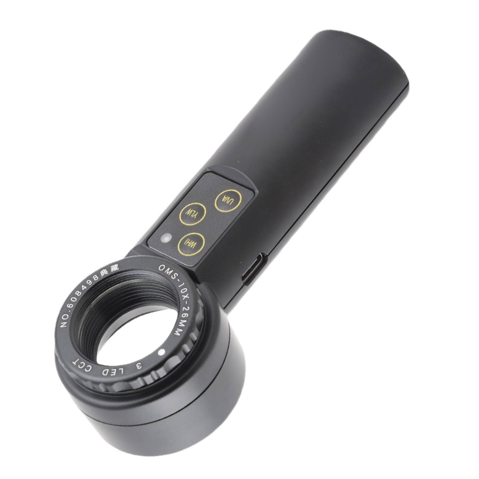 Lupa Monocular con Luz LED Portátil y Conveniente para Coleccionistas de Joyas y Antigüedades Plástico 1x (10X)