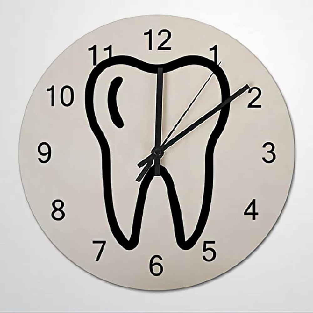 Pendule murale ronde sans tic-tac 25cm horloge silencieuse chambre et école