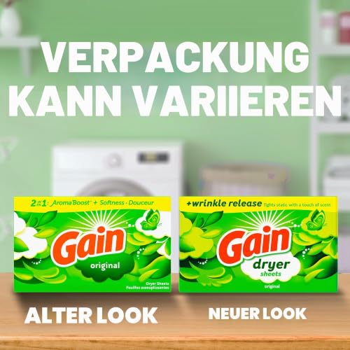 Ylife Gain Trocknerbögen, Original, 240 Stück (Verpackung kann variieren)