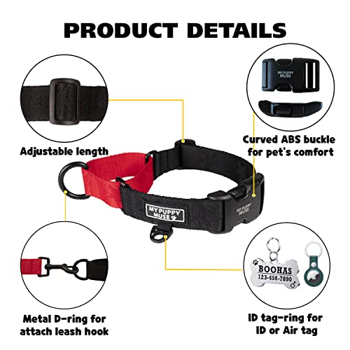 MYPUPPYMUSE Star Pattern Martingale Dog Collar #TOP26
