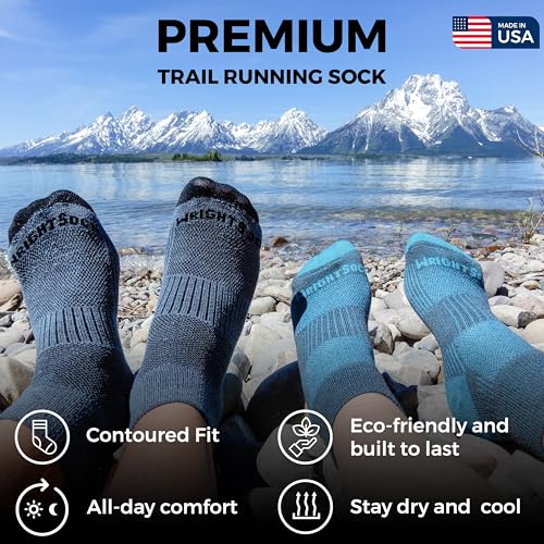 Wrightsock Merino Trail Crew Socks – Cushioned, Eco-Friendly, Anti-Blister, Breathable & Comfy – Made in USA3