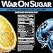 War on Sugar Lemon Blueberry - High Protein Bars, No Sugar Added, 15g Protein, 7g Net Carbs, Keto Friendly, Gluten Free, All-Natural Ingredients, Monk Fruit Sweetened, No Crash - 12 Count Box