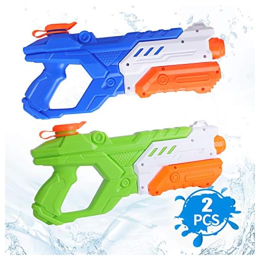 DraMosary 2 Pack 1200CC Water Guns for Kids, Large Capacity Water Blasters Squirt Guns for Kids Adults Boys Girls Summer Outdoor Water Game in Swimming Pool/Beach/Party/Backyard