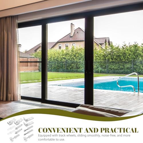 Kit de herrajes para puerta bifold Uonlytech, acero inoxidable, diseño deslizante y ahorra espacio miniatura 3