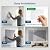 Keemute Large Acoustic Panels, 6-Pack Soundproof Wall Panels 23.6" x 23.6", Sound Absorbing Panels Nano Tape Included, High Density Acoustic Treatment for Recording Studio, Office, Home(Light Gray)