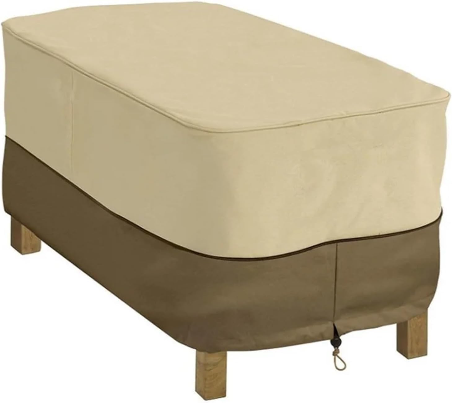 Pokrowce Na Meble Ogrodowe 210d Zewnętrzne Stoliki Kawowe Pokrowiec Wodoodporne Pokrowce Na Stoły Ogrodowe Pyłoszczelne Meble Ogrodowe, Coffee, 122x64x46cm