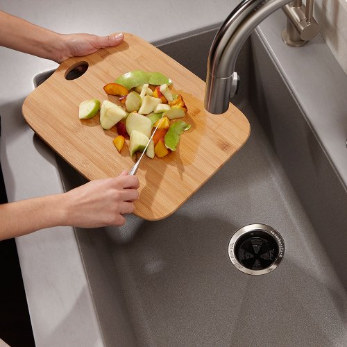 Image of InSinkErator Garbage Disposal, Evolution Cover Control Plus, Quiet Series, 3 /4 HP Batch Feed, Gray