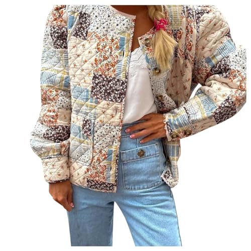 Veste d'hiver pour femme matelassée et ouverte devant pour un confort thermique