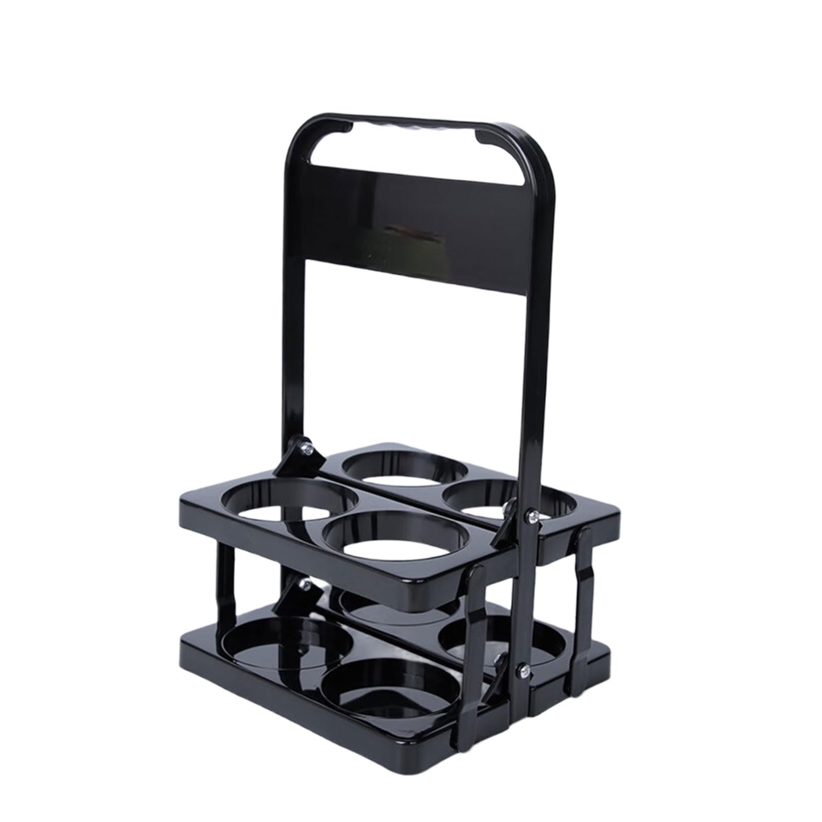 FackLOxc Effective 4 Bottle Folding Carriers Portable Bottle Holder for Outdoor Picnics Camping and BBQs Folding Carriers