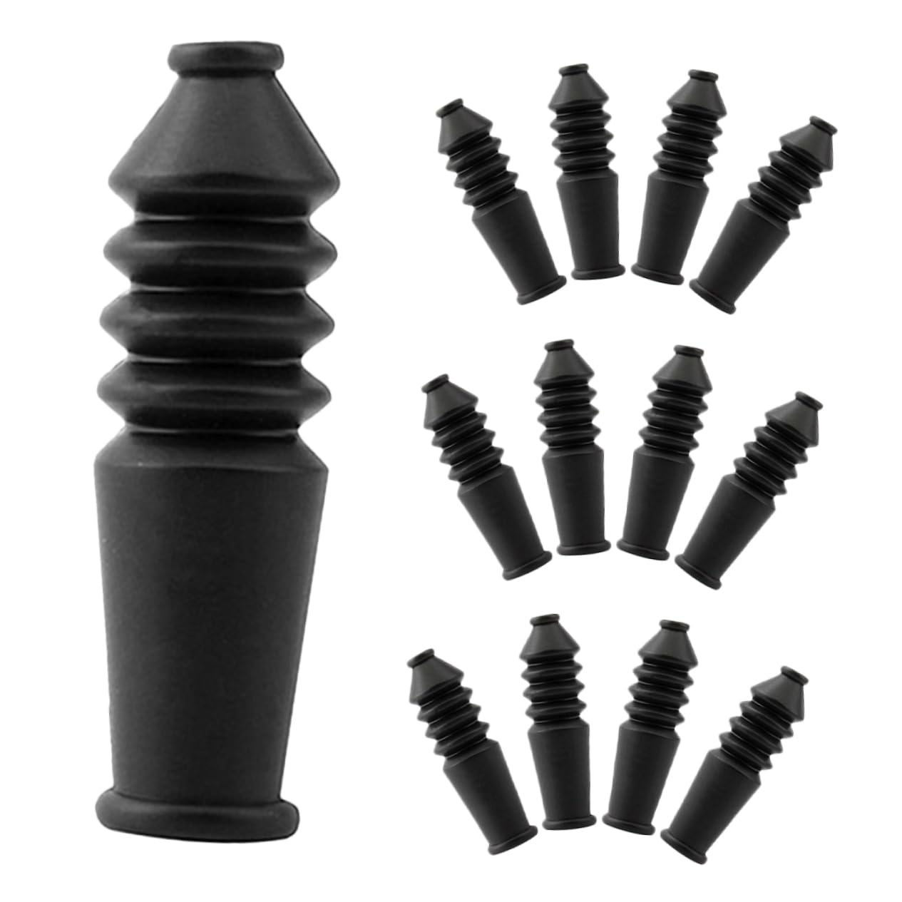 Mikinona 20Pcs Sleeve Caps for Bicycle Brake Cable Durable Dust Cover Protector for Mountain and Road Bike Enhances Braking Stability and Safety for Commuting and Varied Terrains