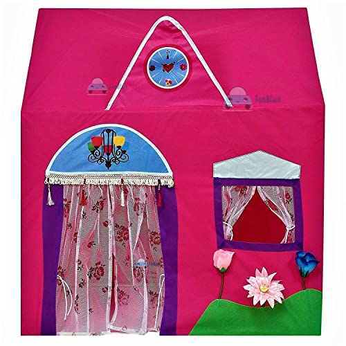 FunBlast Queen Palace Tent House for Kids-Light Weight Water Proof Kids Play Tent House for 10 Year Old Girls|Boys,Pink, Tent House Theme