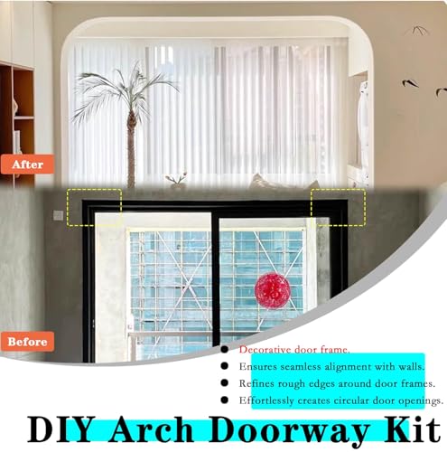 Kit de arco de espuma interior para puertas semicirculares y esquinas curvas 5