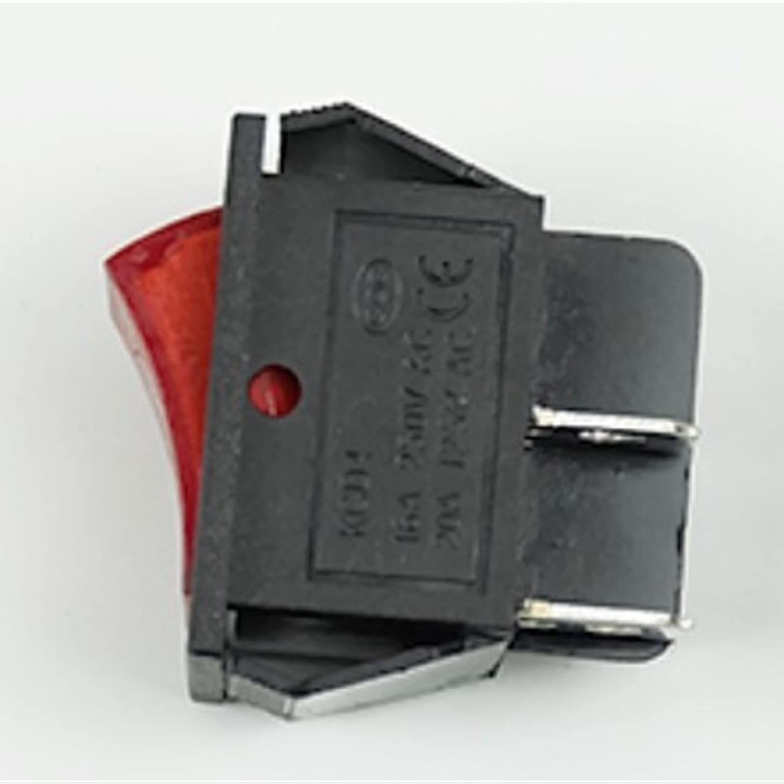 Interrupteur à bascule KCD4 4 broches rouge 16A 250V lot de 2