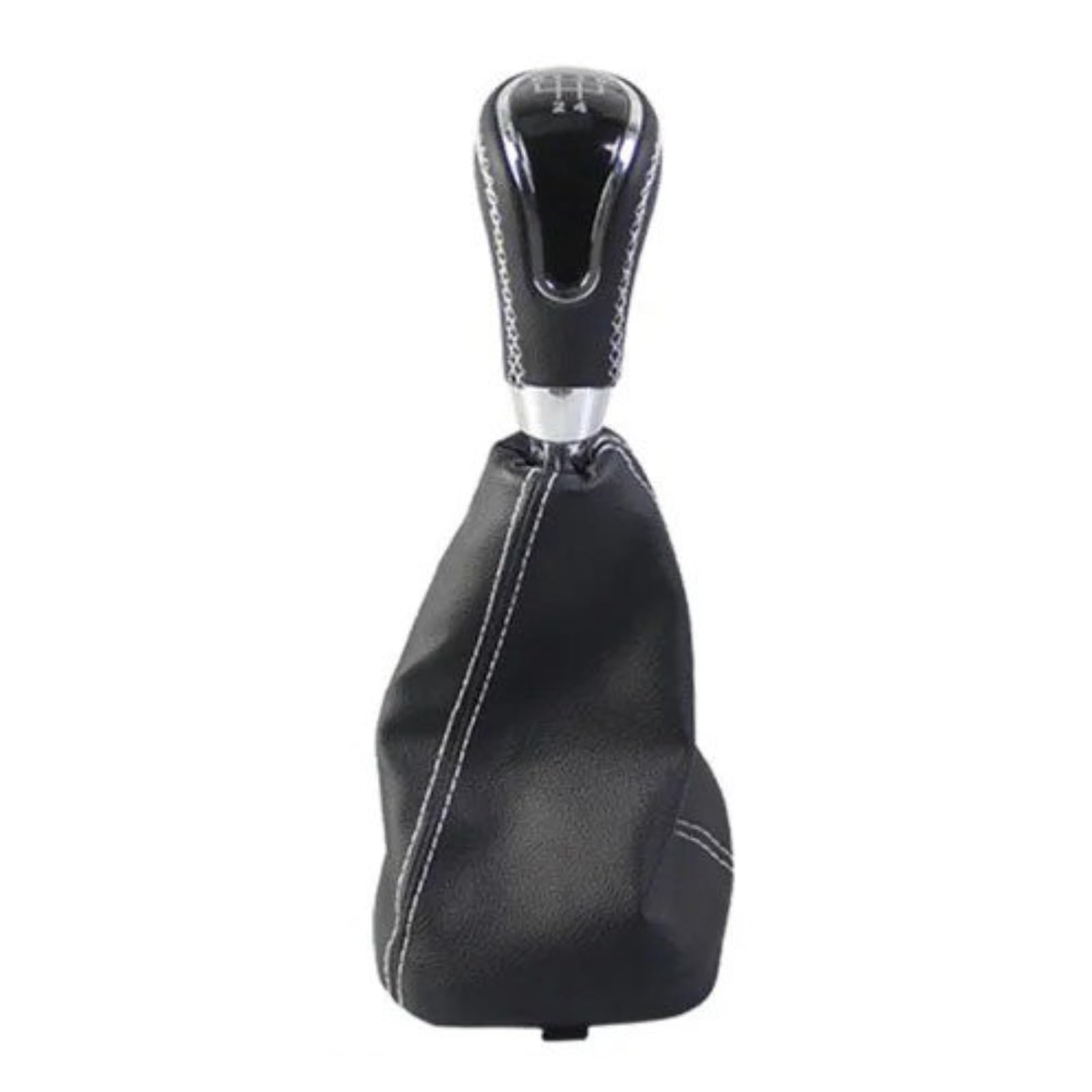 Xexjhqq White Gear Stick Knob For Lada Car Leather-Wrapped Shift Handball Gear Head Handle Modification(White)