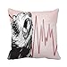 Fodera per cuscino di tiro Mercato dell'orso ruggente Analisi della volatilità delle azioni Equilibrio animale 18x18 pollici Federa decorativa per la casa Fodera per cuscino quadrato Fodera per cusc