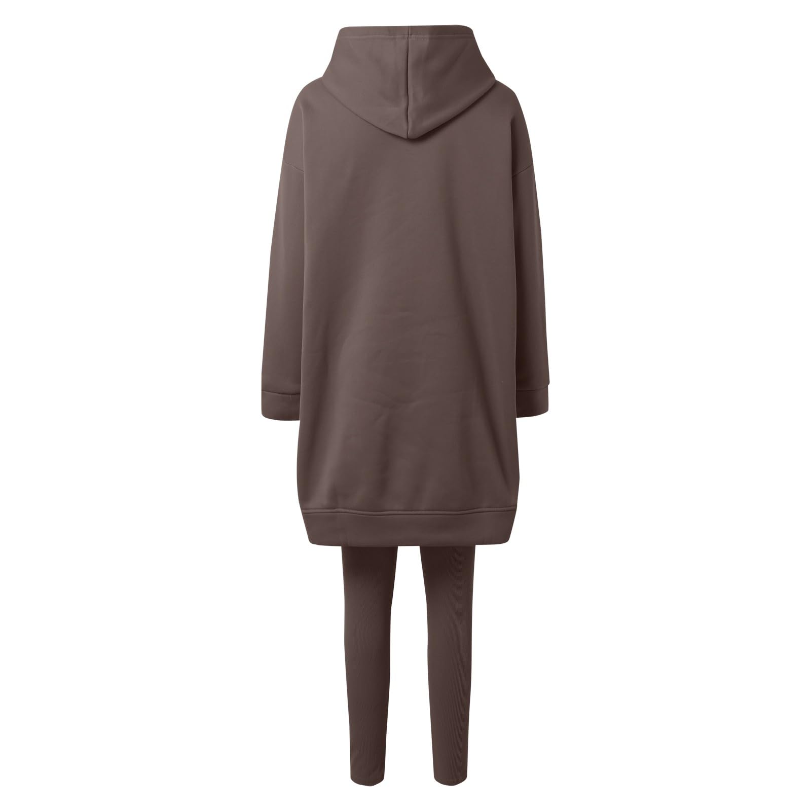 Felpa con Cappuccio e Pantaloni da Donna Moda Tuta da Ginnastica per e Donna Pantaloni Sportivi con Cappuccio Tinta Unita Pantaloni Sportivi Due Pezzi