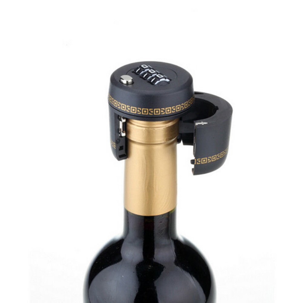 Bloc Bouteille De Vin - Verrouillage Numérique Du Bouchon De Vin - Bloc De Code De Mot De Passe Bouteille Bouchon De Bouteille - Bloc De Combinaison Pour Bouchon De Bouteille De