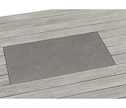 Dehner Gartentisch Stockholm, ca. 170 x 92.5 x 76 cm, FSC Akazienholz, grau – Bild 3