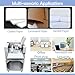 BEILOCKERY 13'' Full Automatic Electric Digital Touch Control Creasing and Perforating Machine Top Air Suction Automatic Paper Feeding 2600 Sheets/h Split Structural Design 110V