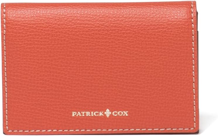Patrick Cox PXLWEEM1 Business Card Case, Colored Sandals, Women's, Branded, Cowhide, Italian Leather, Bi-Color, Sandal-Type Accessory Charm