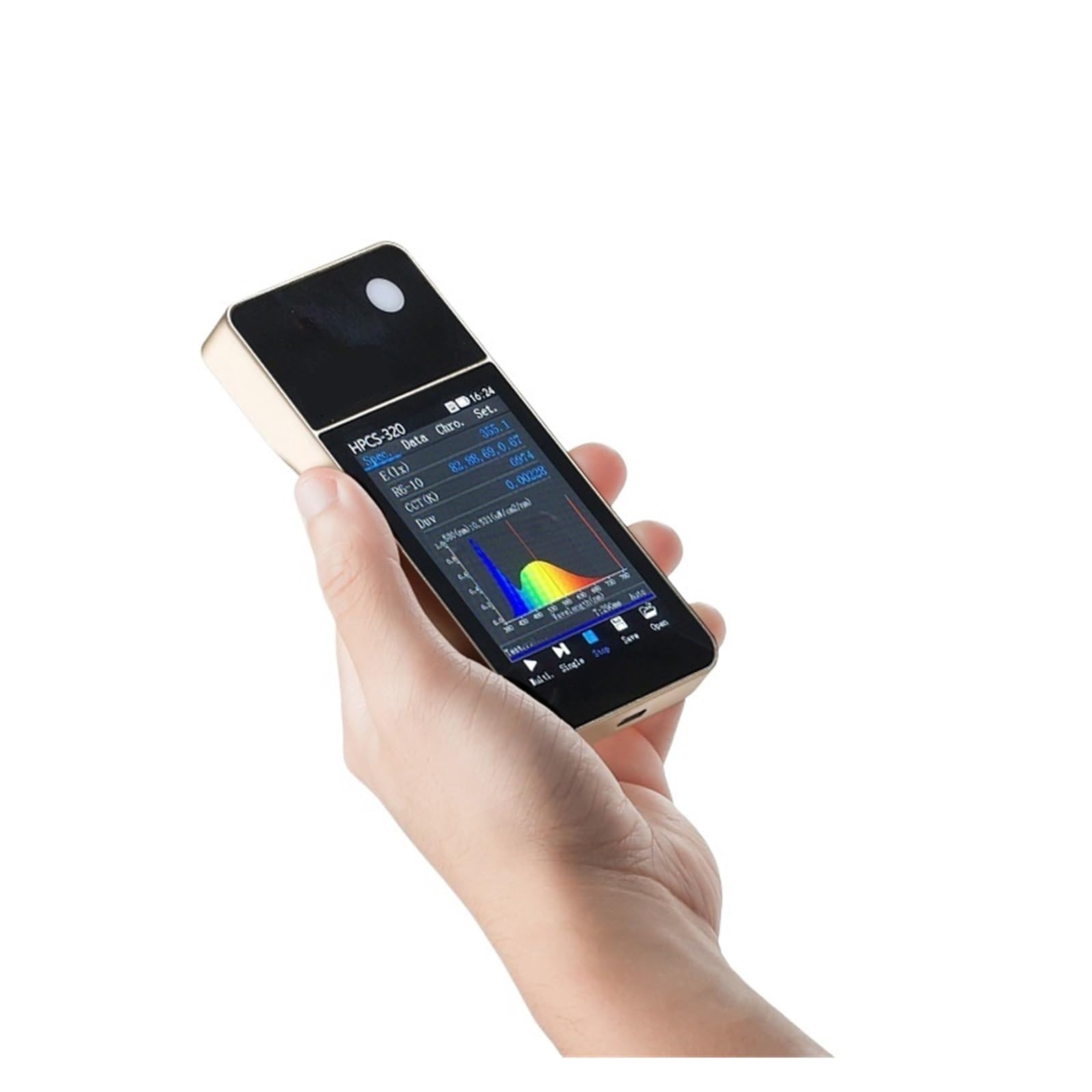 Espectrómetro Portátil, Espectrómetro Y Fotómetro Colorímetro HPCS-320 De 380 A 780 Nm | Probe in front