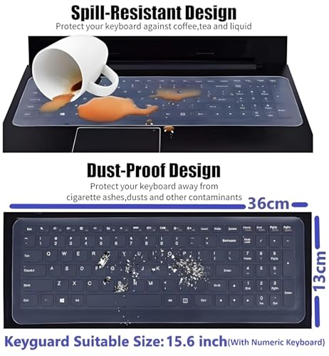 Image of PHS 15.6 Inch 4-in-1 Laptop Protection Combo (Screen Guard + Keyboard Cover + Body Lamination + Touchpad Film)