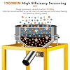YUCHENGTECH Automatic Sieve Shaker Automatic Powder Sifter Machine Electric Sifter Shaker Machine Industrial Vibrating Sieve Machine Electric Flour Sifter 19.69in 4-200mesh Optional (220V)