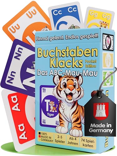 Buchstaben Klacks Pocket – ABC lernen | Lernspiel ab 4 Jahren (Tiger)