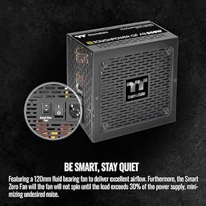 Thermaltake Toughpower GF A3 850W, True 450W 12V-2x6 Connectors on PSU & NVIDIA RTX 50 Series, ATX 3.1/PCI-E 5.1, 80+ Gold, SLI/Crossfire Ready Power Supply, PS-TPD-0850FNFAGU-L, 10 Year Warranty — photo 5 of 6