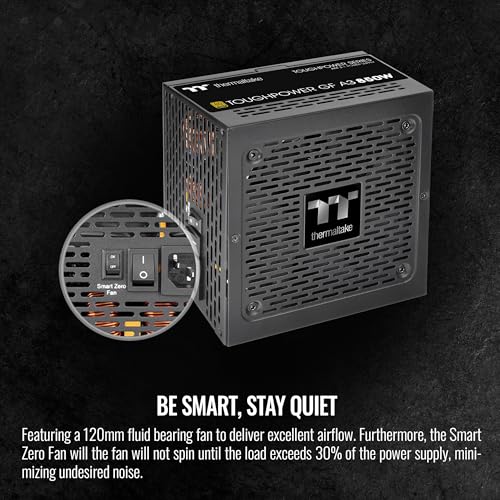 Image of Thermaltake Toughpower GF A3 850W, True 450W 12V-2x6 Connectors on PSU & NVIDIA RTX 50 Series, ATX 3.1 /PCI-E 5.1, 80+ Gold, SLI /Crossfire Ready Power Supply, PS-TPD-0850FNFAGU-L, 10 Year Warranty