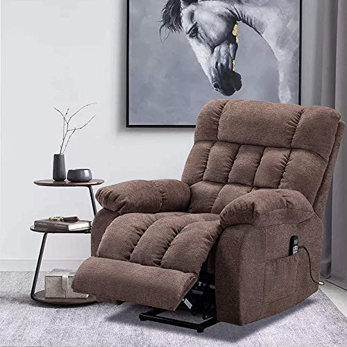 Gaofan Electric Power Lift Recliner Chairs, Massage Chair With Heating Function, Heavy Duty Lift Chairs, Large Recliner Chairs For Living Room,Brown #TOP6