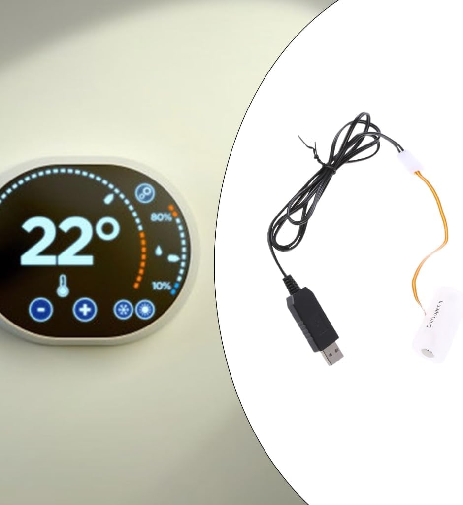 USB 5V to 6V Power Supply Converters Cable 4Pcs 1.5V LR20 D Battery Eliminators for Toy and LED Lights