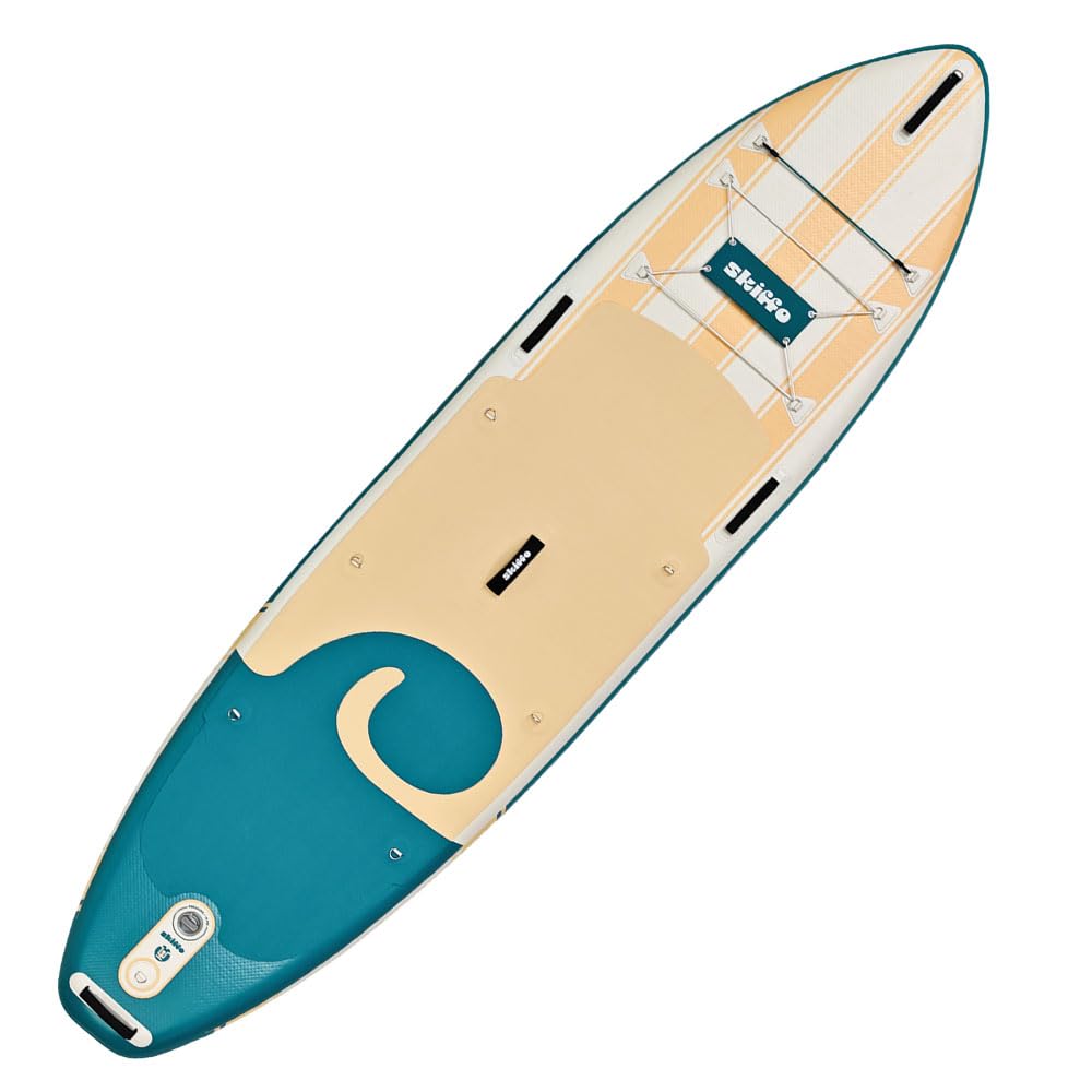 Skiffo Rivage Lagoon 11' – Sup Inflable 2 en 1 Kayak Completo – 335 x 86 x 15 cm – MAX 160 kg – Estable y versátil – Diseño único