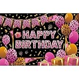 Matériau de qualité supérieure : notre toile de fond d'anniversaire est fabriquée à partir de polyester de bonne qualité, légère mais durable, imprimée avec des couleurs vives, facile à accrocher, plier et ranger. Parfait pour les décorations de fête d'anniversaire intérieures et extérieures.
