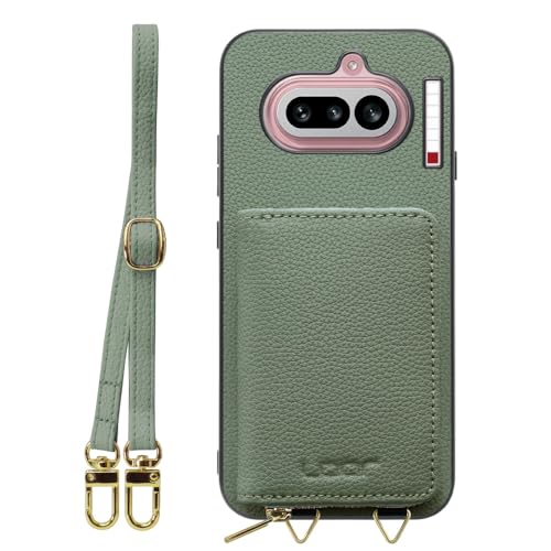 LOOF LUXURY-SHELL POUCH �{�v �J�o�[ �|�[�`�t�� �X�}�z�P�[�X for Nothing Phone (4a) �p �P�[�X �V�����_�[ �X�}�z�V�����_�[ �w�� ���[ �X�g���b�v 2�{�Z�b�g ��|�� ���|�� �����h�~ ���U�[ �ϏՌ� �y