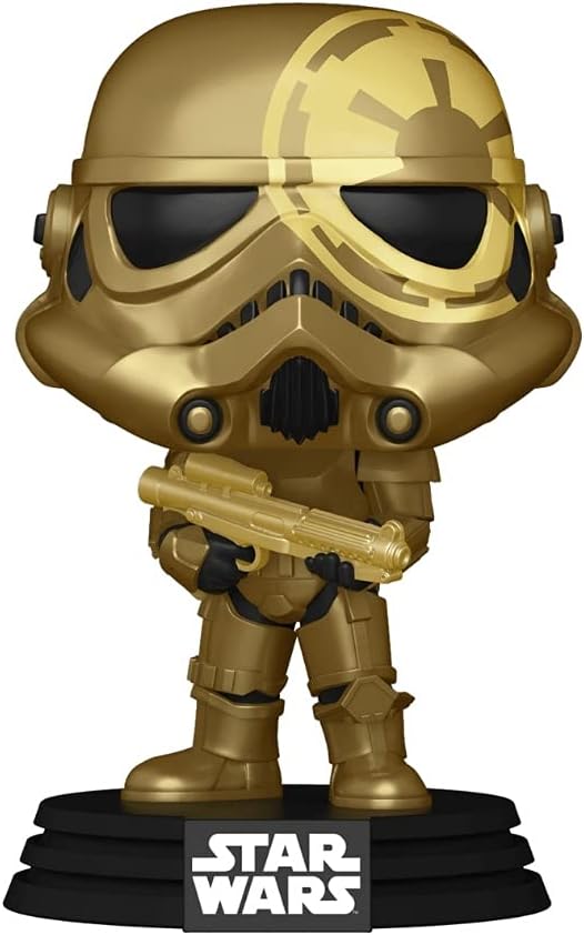 2021 Funko POP! WonCon Exclusive Star Wars #296 - Golden Stormtrooper w/Acrylic case