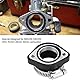 Ansaugstutzen Vergaser,KIMISS Motorrad Vergaser Ansaugkrümmer Achsmanschette Gummi Adapter für Motorrad VM24 28mm InnendurchmesserDirekte Passform