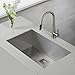 Kraus KPF-2720SS Modern Crespo Single Lever Pull Down Kitchen Faucet, Stainless Steel
