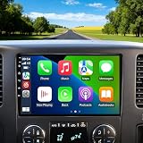 10" Android 14 Car Stereo for Chevy Silverado 3500 HD LTZ Crew Cab 2007-2013, Wireless CarPlay & Android Auto, GPS, BT, WiFi, FM, RDS, SWC, HiFi, Mic, Backup Cam, 4GB+64GB